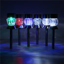 2pcs Solar Powered RGB / White LED Outdoor Ground Stake Light Lawn Landscape Garden Patio Yard Decor