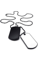 Jewelry Men's Necklace, 2 Military Identifiers Army Style Dog Tag Pendant w H8V2