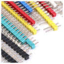 40-pin Connector Single Row Pin Header 2.54 mm 12 pieces multi-colored X3N9