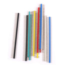 40-pin Connector Single Row Pin Header 2.54 mm 12 pieces multi-colored X3N9