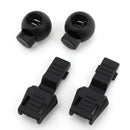 One pair of elastic shoelace lock lock shoelace 120 cm black Q5N7
