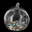 4 inches Diameter Clear Glass Pendant Vase for flower of operation jewelry E7O8