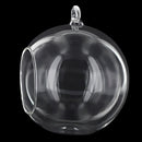 4 inches Diameter Clear Glass Pendant Vase for flower of operation jewelry E7O8
