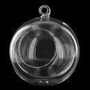 4 inches Diameter Clear Glass Pendant Vase for flower of operation jewelry E7O8
