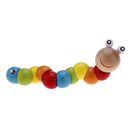 Toys for babies Colorful wood caterpillar Wooden Beads Joint Animal Worm to