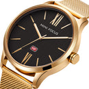MINI FOCUS MF0018G Men Watch Simple Design Analog Quartz Movement Watch