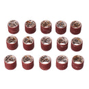 Drillpro 51pcs 120 Grit Sandpaper Sanding Drum with 3mm Shank Mandrels Set Rotary Sanding Kit Sander Abrasive Tools
