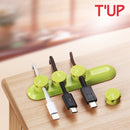Bcase TUP Magnetic Desktop Cable Clips Cord Management Tiny 3 Size in 1 Wire Cable Organizer