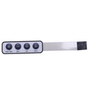 1x4 4 Key Matrix Membrane Switch Keypad Keyboard New 65x20x0.8mm White