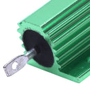 Chassis Mounted 100W 2 Ohm 5% Aluminum Case Wirewound Resistor Green