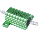 Green Aluminum Chassis Mounted Wirewound Resistors 10W 10 Ohm 5% S8L1