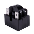 22 Ohm Resistance 3 Pin Terminals Refrigerator PTC Starter Relay Black V4B4