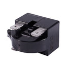22 Ohm Resistance 3 Pin Terminals Refrigerator PTC Starter Relay Black V4B4