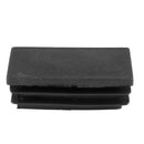 25mmx50mm Plastic Blanking End Cap Rectangle Tubing Tube Inserts 6 Pcs Blac K4S8