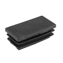 25mmx50mm Plastic Blanking End Cap Rectangle Tubing Tube Inserts 6 Pcs Blac K4S8