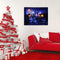 40 x 30cm Operated LED Christmas Santa Ride White Horse on Street Xmas Canvas Print Wall Art