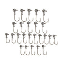 25 pcs 2.5G 3.5G 5g 7g 10g Gany set of fish baits of head jigs round lead w