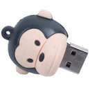 Cute Big Mouth Monkey 4GB USB Flash Device Plastic, Black O9Q6