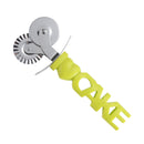 I LOVE CAKE Series Stainless Steel Knife Multi-Round Pizza Knife Two-Way Pizza Knife