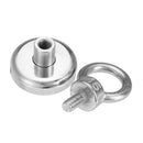 Effetool 32x48mm 34kg Neodymium Recovery Magnet Metal Detector Eyebolt Circular Ring Magnet