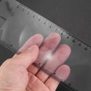 6 Pcs Bookmark Ruler Magnifier Fresnel Lens 3x Magnifying Sheet Clear J1M4