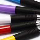 Comix BP104R 24 Pcs Press Ballpoint Pens 0.7mm Blue Ink Color Writing Pen Signing Pen Office School Supplies Kids Students Stationery Gift