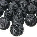 50Pcs 16mm Black Aquariums Ball Aquatic Creatures Bacteria Culture Ball for Fish Tank Filter