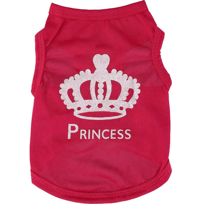 Winter Warm Pattern Dog Clothes Pet Clothing Pink M G7D7