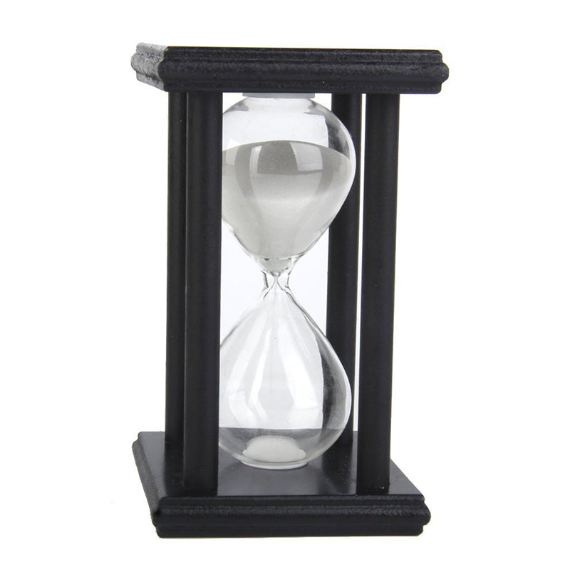 Wooden Hourglass Hourglass Hourglass Decorated Gift (White, 30 min) Y1H3