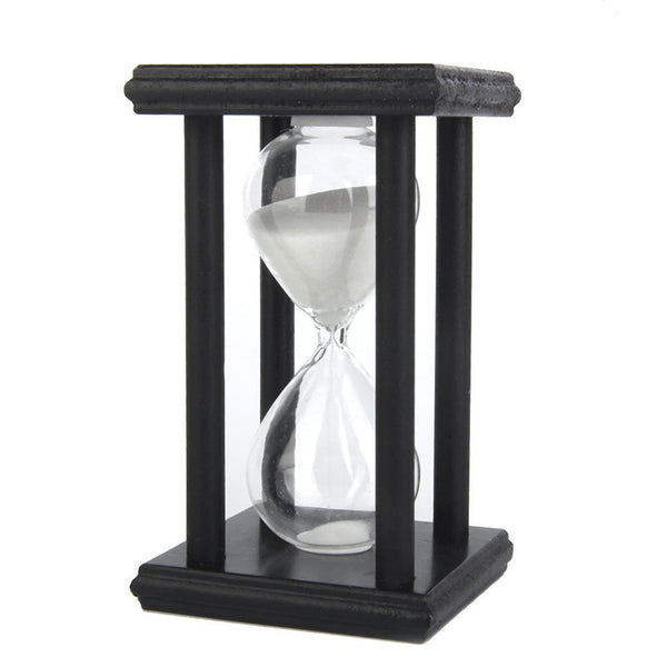 Wooden Hourglass Hourglass Hourglass Decorated Gift (White, 30 min) Y1H3