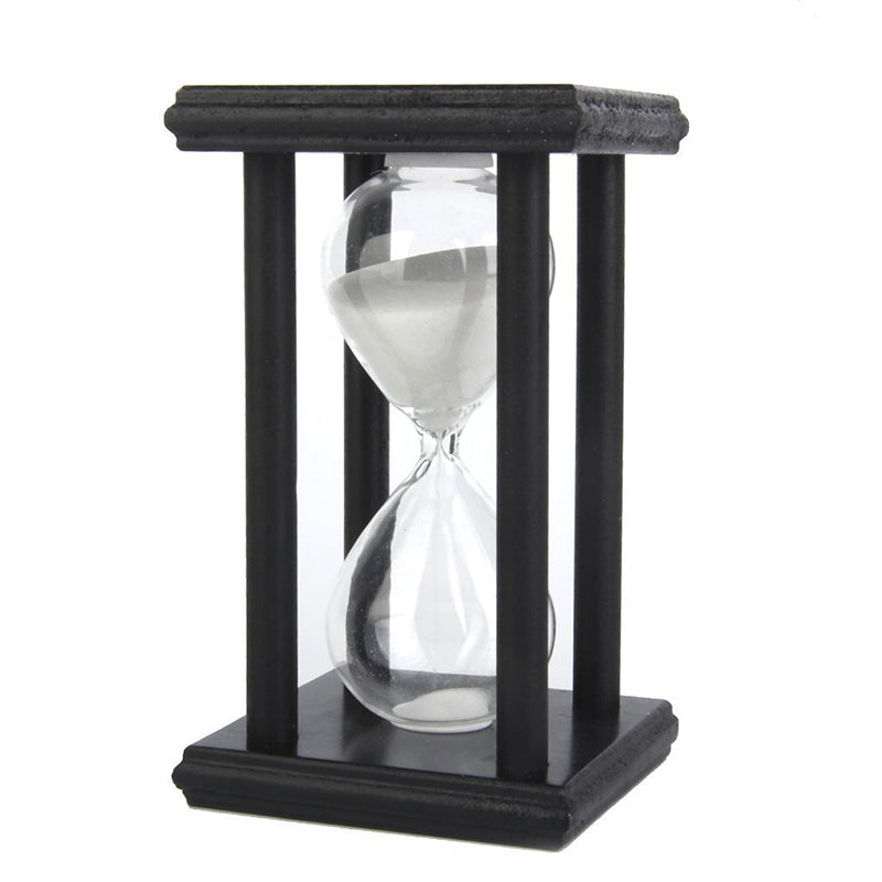 Wooden Hourglass Hourglass Hourglass Decorated Gift (White, 30 min) Y1H3