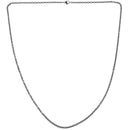Jewelry Man Chain, Stainless Steel, O-Link Necklace, Black - 3mm wide - 65c D1U6