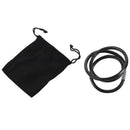 Stainless steel magnetic clasp armor chain leather cord necklace, Black - 4 V6S5