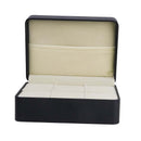 1 pcs Jewelry Box Tie-Down Black Cufflinks Memory Box Case with 6 Slots I1S7