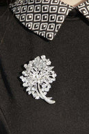 Brooch Pins Crystal Rhinestone Bride Wedding Bouquet Flowers Pin A8K7
