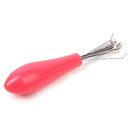 Comb Hair Brush Cleaner Removal Embedded Makeup Tool Plastic Handle Pink P9R6
