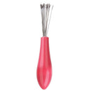 Comb Hair Brush Cleaner Removal Embedded Makeup Tool Plastic Handle Pink P9R6