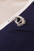 Angel Tears Eye Design Brooch Rhinestone Decoration Party Favor