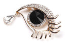 Angel Tears Eye Design Brooch Rhinestone Decoration Party Favor