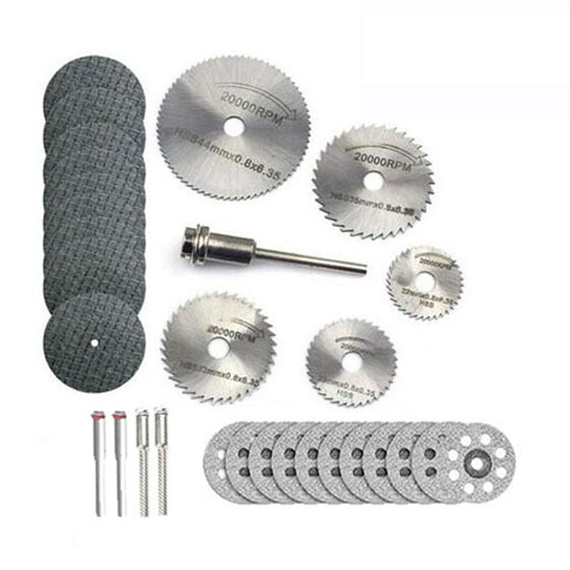 30/32/40/44Pcs Mini Circular Saw Blade Set Resin Wheels Diamond Cutting Discs Rotary Tool Accessories for Dremel Wood Plastic