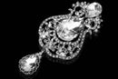 Big Crystal Big Waterdrop Rhinestone Brooch Pin for Women Wedding Party Bro Y8B4