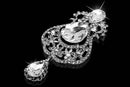 Big Crystal Big Waterdrop Rhinestone Brooch Pin for Women Wedding Party Bro Y8B4