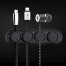 Bakeey Carbon Fiber 4 Clips Magnetic Cable Winder Cable Organizer Management