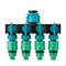 Universal 4 Way Garden Hose Splitter Tap Manifold for 1/2" 3/4" 1" Garden Faucet Shut Off Connector Water Pipe Divider Hose Quick Adapter Outdoor Irrigation