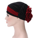 Women Muslim Stretch Turban Hat Winter Warm Hat Chemo Cap Hair Loss Head Scarf Wrap