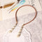 Sweet Hair Band Elegant Pearl Pendant Gemstone Fake Earrings Headbrand Hair Accessories for Women