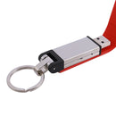 8GB USB 2.0 Keychain Memory Stick Leather Case Red H4F4