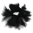 Women Girls Mini Skirt Princess Tutu Skirt 43 cm - black W9B7