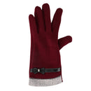Touch Gloves Winter Warm Gloves Mittens for Touch Screen (red) Q4G4