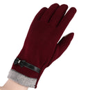 Touch Gloves Winter Warm Gloves Mittens for Touch Screen (red) Q4G4